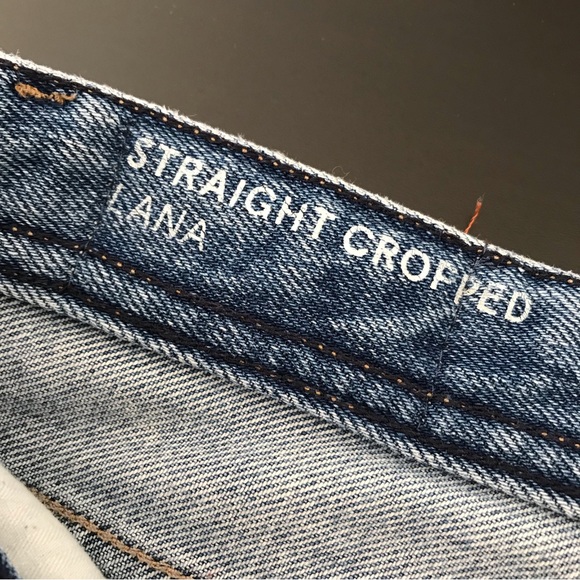 Tommy Hilfiger Lana Straight Cropped Patchwork Distressed Jean - Picture 11 of 16